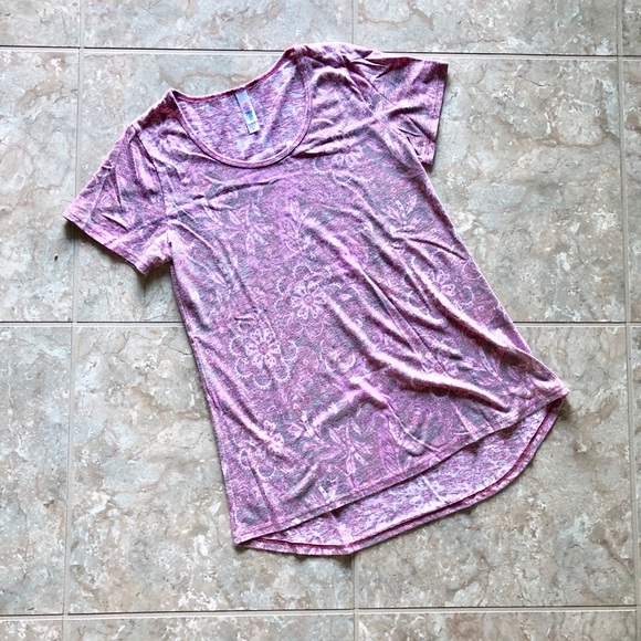 LuLaRoe Paisley Burnout Hi-Low Top - Picture 1 of 8